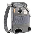 Pet Carrier Backpack for Small Medium Dogs Cats,Adjustable Pet Front Backpack Travel Bag, Legs Out