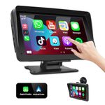 7" CarPlay Touchscreen with Android Auto, MirrorLink, Bluetooth and 32G Card for Truck, Motorhome and Caravan, with Stand/Suction mount