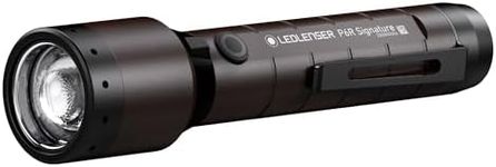 Ledlenser, P6R Signature Rechargeable Flashlight, High Power Premium LED, 1400 Lumens, Waterproof Light for Outdoor Use, Home, Camping, Black