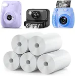 LETSHAHA 5 Rolls Kids Instant Camera Refill Print Paper, Photo Printer Thermal Paper Rolls Instant Print Camera for Kid's Instant Camera