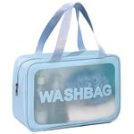 KUKLAR Washbag Pouch Bag for Home & Travel, Toiletry Bag for, Brushes, Accessories Pouch(Sky Blue)