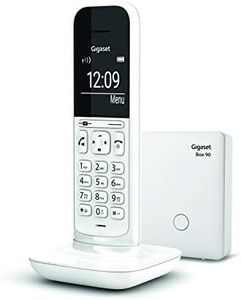 Gigaset CL390 Telefono Cordless, Funzione Black List e "Non disturbare", Vivavoce, Display Ampio, Bianco, Standard [Versione Italiana]