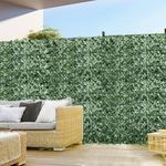 Windscreen4less 1PC 4' x 10' Artificial Faux Ivy Leaf Decorative Fence Screen Faux Leaves Fence Cover Wall Decoration for Outdoor Garden Patio Porch Deck Balcony Yard