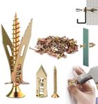 Self Drilling Drywall Anchors and Screws Kit,2026 New Heavy Duty Wall Anchors,No Drill or Holes in Wall Mounting Hardware Repair Tools for Pictures and Furniture,TV, Shelf Straps (50, 1.18IN)