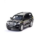 Cocoblinc 1 32 Toyota Prado Model Model Car Sports Car Exclusive Alloy Metal Pull Back Die-Cast Car Diecast Metal Pullback Toy Car with Openable Doors & Light Music Toys for Kids - Black