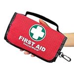 SuccorWare Small First Aid Kit - 100 Piece - Mini First Aid Kit for Home, Camping, Hiking, Backpacking, Travel, Vehicle, Outdoors - Emergency & Medical Supplies