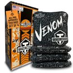 Titan Bags Venom Cornhole Bags - 6" x 6" ACL PRO Approved Cornhole Bean Bags for Tournaments, Versatile & Durable Regulation Cornhole Bags Ideal for Indoor/Outdoor Toss Games - Blackout (4 Pack)