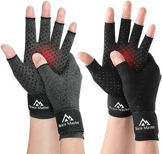 2 Pares de Guantes de Artritis para Mujeres y Hombres, Guantes de Compresion para reumatoide, osteoartritis, Dolor del túnel carpiano, M
