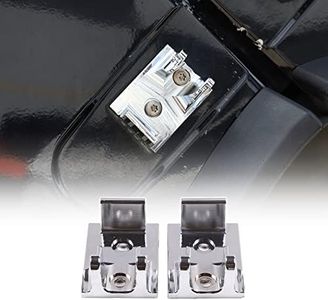 Car Hood Latch Base Fit for Hummer H2 2003-2009, Replacement Part, Aluminum Alloy Hood Latch Lock Catch Protection Trim Cover Accessories, 2PCS (Sliver)