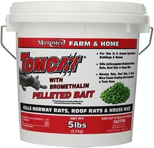 MOTOMCO Tomcat Mouse and Rat Bromethalin Pellets, 5-Pound