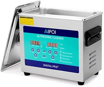 AIPOI Ultrasonic Cleaner 3L, Stainless Steel Ultrasonic Cleaning Machine with Timer and Heater, for Cleaning Jewelry, Eyeglasses, Watch Chain, Dental Tool, Metal Parts, Gun Parts, Carburetor etc