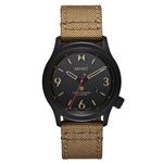 MVMT Men's Field II - Solar Rechargeable - Sport's Watch - Water-Resistant 10 ATM/100 Meters - 41mm, Cedar Brown, Field II