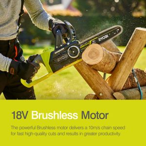Ryobi 18V Cordless Chainsaw – 30cm Bar, Lightweight