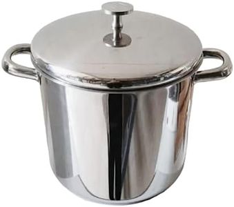 MasterClass Pentolone Grande 11 L in Acciaio Inox Adatto a Induzione con Coperchio, Per la Cucina, Bollire Pomodori