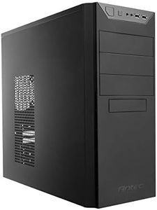 Antec Mid-Tower Case with 2X USB 3.0 Ports Durable Steel Bottom & Front Side Vents Case - Black - VSK4000E-U3