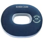 Eder Care Premium Orthopaedic Foam Donut Ring Pillow Coccyx Seat Cushion for Piles Haemorrhoid Coccyx Sciatica Tailbone Back Pain Fistula Prostate Post Natal Pain Relief Chair, Blue
