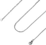 Youlixuess Style 2mm Titanium Steel Silver Solid Cable Chain Necklaces for Women 16"- 30"