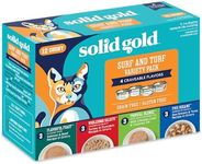 Solid Gold Wet Cat Food for Adult & Senior Cats 12 Pack - Surf & Turf Wet Cat Food Variety Pack - Made with Real Protein for Healthy Digestion and Sensitive Stomach