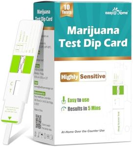 Easy@Home THC Test Kit: Marijuana Urine Testing Strips at Home THC Detox Kits 50ng/mL Over The Counter Use- InstantResult in 5 Minutes - # EDTH-115 10 Test