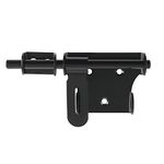 Sayayo Gate Latch Bolt Lock, Gate Locks for Wooden Gates Garden Shed Locks, 6-Inch Stainless Steel Matte Black, EMS350U-B