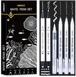 HNIHUY White Ink Pens, Fine Point W