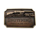 3d Finest in the Field Brass Color Belt Buckle