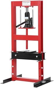 GarveeTech 6-Ton Hydraulic Press, H-Frame Bearing Press, Adjustable Working Table Height, Strong Load Capacity, for Car Repair Garage