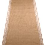 Weddingstar Burlap Aisle Runner with Borders
