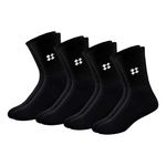 ARKYLE Woolen Winter Socks for Men Thick Terry Towel Cushion Socks, Free Size, Pack of 4