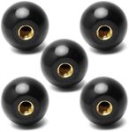 Othmro 5Pcs Black Threaded Ball Kno