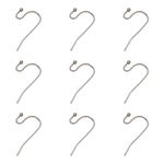 Pandahall 200pcs 304 Stainless Steel Earring Hooks 21x12x2mm French Hook Ball Dot Ear Wires for Dangle Earring Jewelry Making