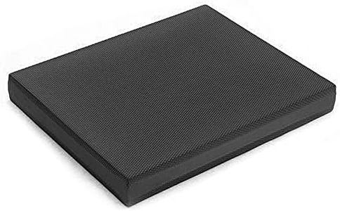 BLOODYRIPPA 6cm Thick Exercise Balance Pad, Non-Slip Cushioned TPE Mat Knee Pad for Fitness, Stability Training, Yoga, Physical Therapy, 50x40cm, Black