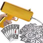 Gold Money Gun Shooter with 100pcs prop money Cash Gun Shoot make it rain money Gun fake gun play toys for Party