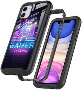 GUGU6JI Easter Gamer Play Win Game Over Night Design Compatible with iPhone 11 Case for Boy Man Luxury Shockproof Rugged Cover Dual Layer Soft TPU + Hard PC Bumper Full-Body Protective Case