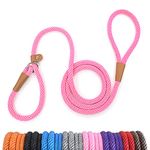 lynxking Slip Lead Dog Leash 8 FT x 1/ inchesStrong Heavy Duty Dog Rope Leash Braided Comfortable Handle for Small Medium Large Dogs