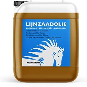 PharmaHorse Huile de Lin Cheval | Fonction intestinale | Fonction Digestive | Bonne Digestion Cheval | Complément Alimentaire Cheval | sans sucres ajoutés | 5L
