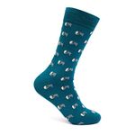 Mint & Oak Cotton Socks for Men Full Length Socks, Calf Length Printed & Colourful Casual Long Sock, Odour Free - Office/Party/Wedding - Set of 1