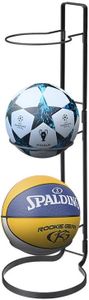 Basketball Storage Stand, 3 Tier Cube Ball Holder Rack,Universal Sports Ball Organizer for Basketball Football Volleyball Soccer Display Space-Saving Practical