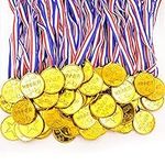 Darovly 50 Pieces Gold Plastic Winn