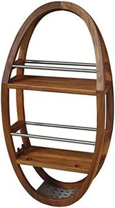 AquaTeak The Original Moa Teak & Stainless Shower Organizer