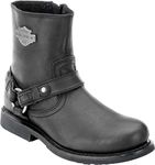 Harley Davidson Mens Scout Harness Biker Black Nubuck Boots 10 UK