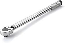 Amazon Basics 1/2-Inch Drive Click Heavy-Duty Torque Wrench - 25-250 foot-lb, 33.9-338.9 Nm