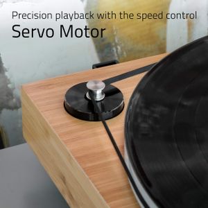 Fluance RT85 Turntable – Bamboo Finish, High-Fidelity Vinyl Player