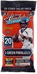 2022 Panini Absolute Football NFL Cello Fat Pack - 20 Trading Cards