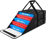 MyLifeUNIT Pizza Bag for Delivery, 16" x 16" x 11" Insulated Pizza Delivery Bags, Commercial Pizza Warmer Bag, Holds 5 Large 14" Pizza Boxes, Hot Pizza Carrier for E-Bike Rack, Parties, Takeout