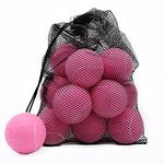 Magicorange Tennis Balls, 12 Pack Advanced Training Tennis Balls Practice Balls, Come with Mesh Bag for Easy Transport, Good for Beginner Training Ball(Pink)