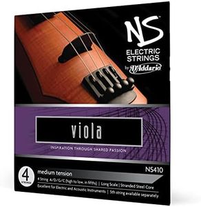 D'Addario NS Electric Viola String Set, Long Scale, Medium Tension