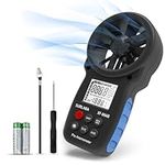 Anemometer Handheld, Wind Speed Meter XF-866B Range 0.3-30M/s, Wind Gauge with MAX/MIN/AVG & Temperature Test (℃/℉), Wind Speed Measuring Device for HVAC, RC Drones, Sailing, Shooting