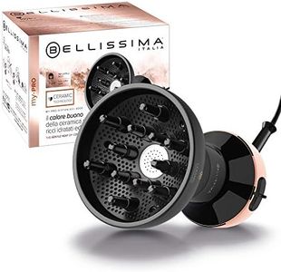 Bellissima My Pro Diffon Ceramic DF1 3000 Hot Air Diffuser for Curly Hair, Ceramic Technology, 700 W, 2 Air/Temperature Combinations, No Frizz Effect