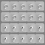 TONAUP Self Adhesive Hanging Nail Detachable Adhesive Screws Wall-Mounted Screw Hook 10 Pcs Adhesive Picture Hooks Picture Hangers Without Nails for Bathroom Kitchen Pictures, Frames, 8cm x 8 cm